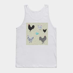 BBS Ameraucana Pattern Cream Tank Top